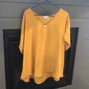 Criss Cross tunic top